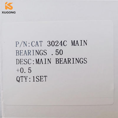 Machinery Engine Spare Parts CAT 3024C Main Bearings .50 For CAT 3024C MAIN BEARING +0.5